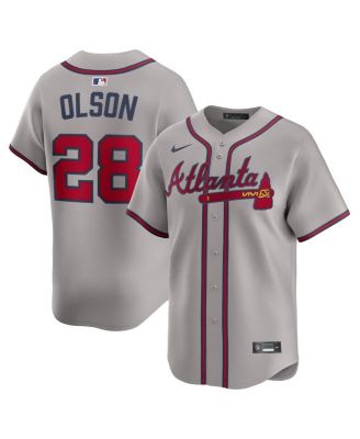 Nike - Men's Matt Olson Gray Atlanta Braves Road Limited Player Jersey