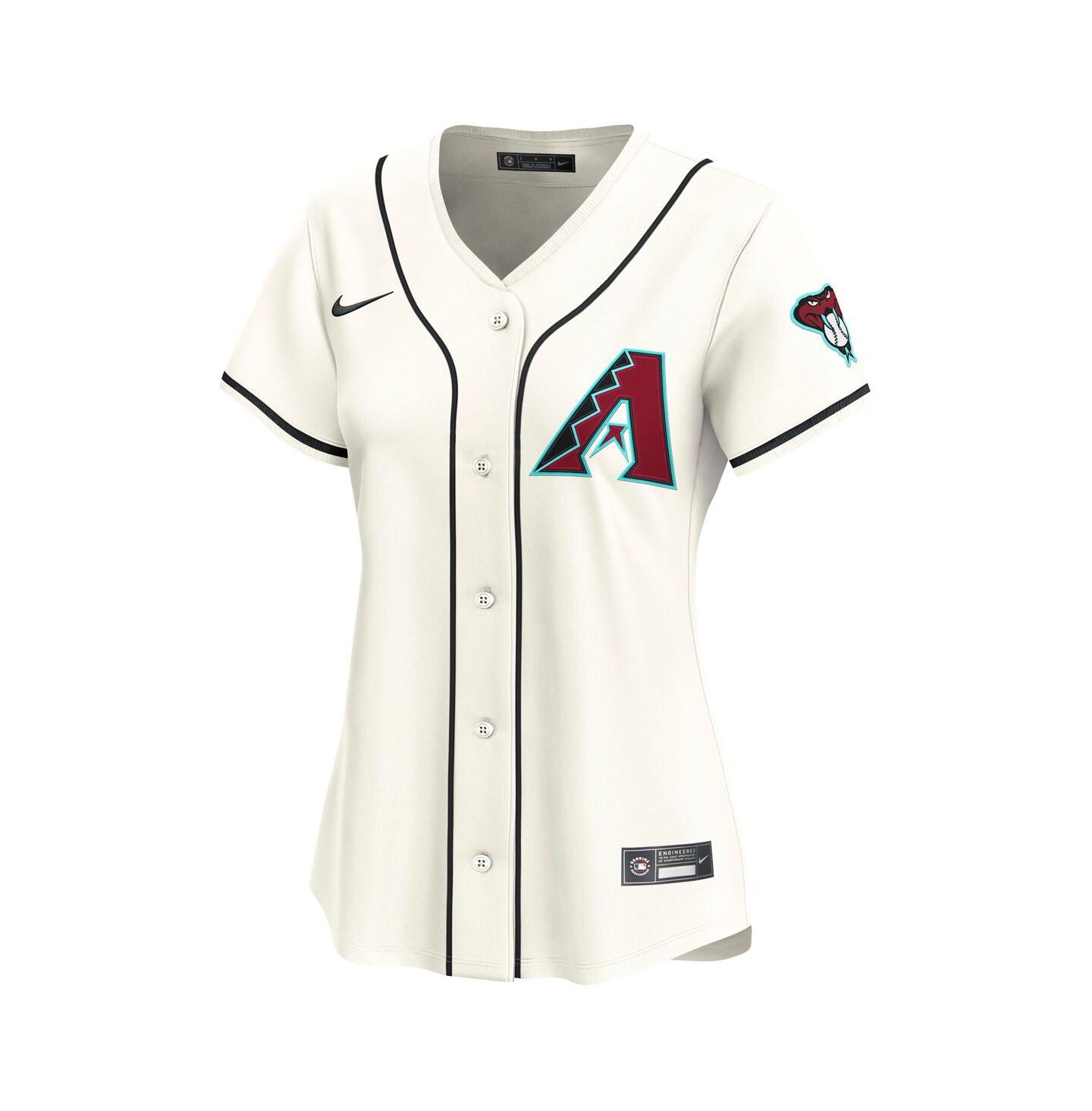 Женский топ Nike Corbin Carroll Cream Arizona Diamondbacks Home Limited Player Jersey — фото 2