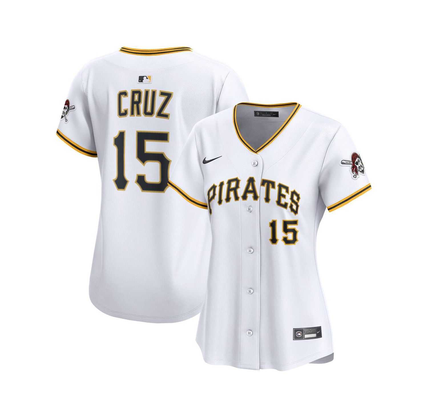 Women's Oneil Cruz White Pittsburgh Pirates Home Limited Jersey