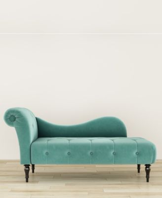 32" Polyester Napa Diamond Tufted Chaise Lounge, Created for Macy's