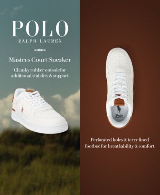Polo Ralph Lauren Men's Masters Court Lace-Up Sneakers - Macy's