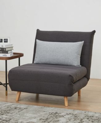 33" Polyester Susie Convertible Chair Bed, Created for Macy's