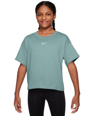 Nike - Big Girls Sportswear Essential Cotton Swoosh Logo T-Shirt