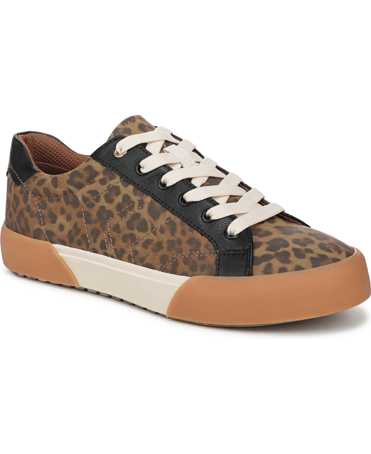 Women's Online Low Profile Lace Up Sneakers - White Faux Leather