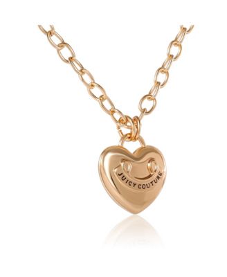Gold-Tone Heart Pendant Necklace