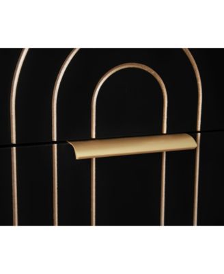 Modern 6 Drawer Dresser with Carving