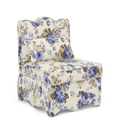 Flannel Dining Chair with Cushion and Pillow