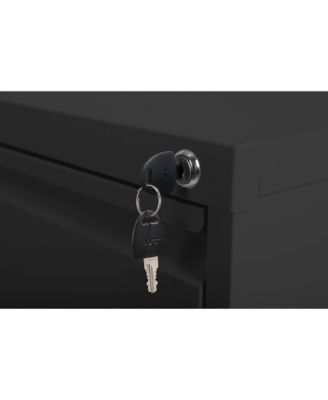 3-Drawer Metal Vertical File Cabinet with Lock