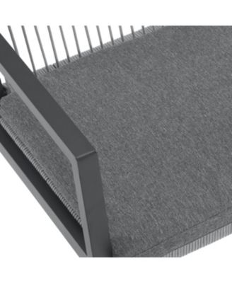 Streamdale Aluminum Outdoor Dining Set for 6 with Faux Wood Table