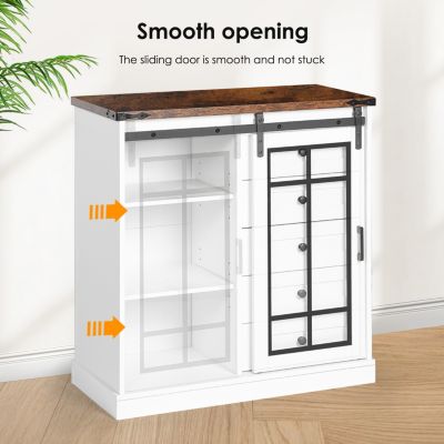 Modern Minimalist Storage Cabinet for Kitchen, Living Room or Home