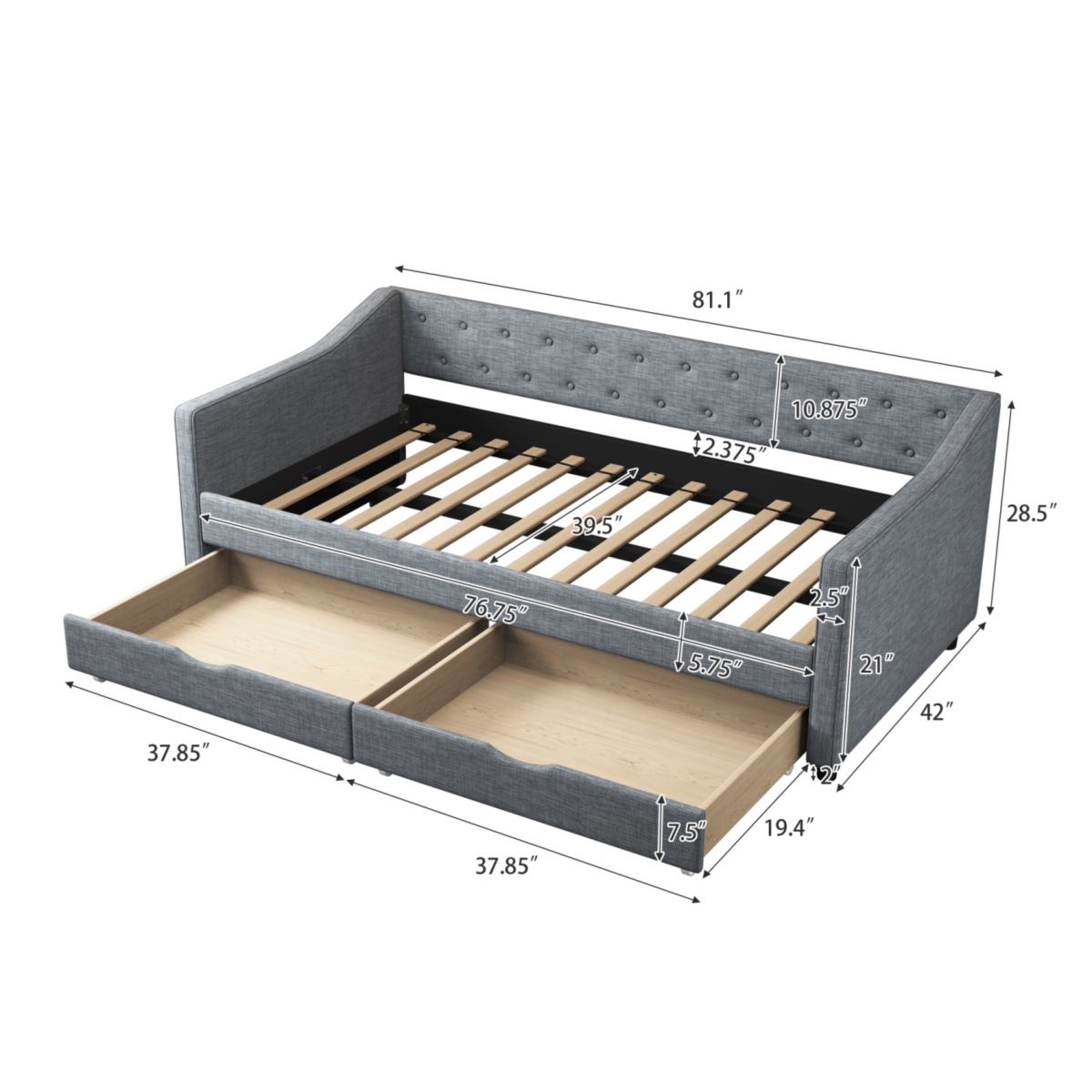 Streamdale Furniture Versatile Sofa Bed with Ample Storage, Stylish Design, and Lasting Comfort