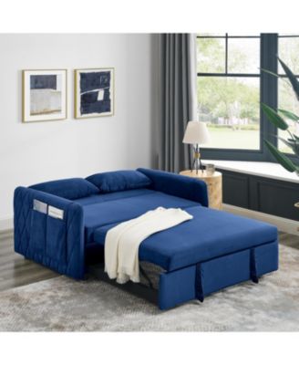 Streamdale 55" Convertible Sofa Bed with Detachable Pockets
