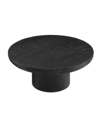 36-Inch Wood Veneer Round Coffee Table