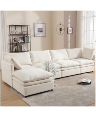 Streamdale 5-Seat U-Shaped Sectional Sofa with Sleeper and Chaise Lounge