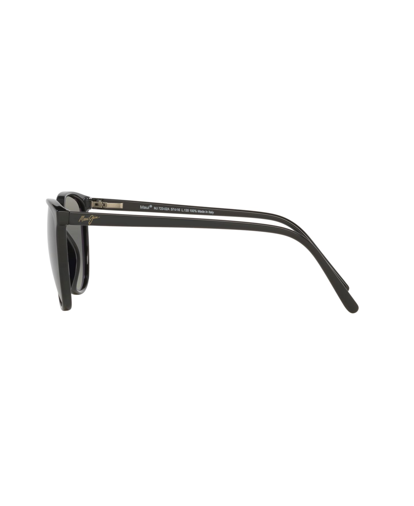 Женские солнцезащитные очки Maui Jim Ocean Polarized Sunglasses, MJ000781, цвет: Чёрный блестящий — фото 3