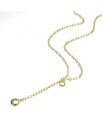 14K Gold Plated Y Neck Necklace