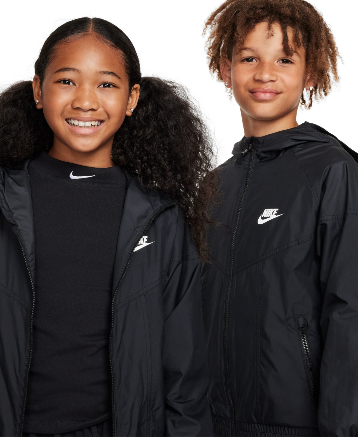 Nike Sportswear Kids 7-20 Windrunner Jacket In Black