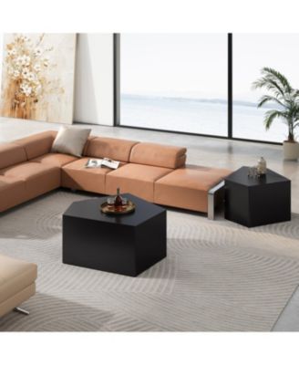 Pentagon Nesting Coffee Table Set (Set of 2)