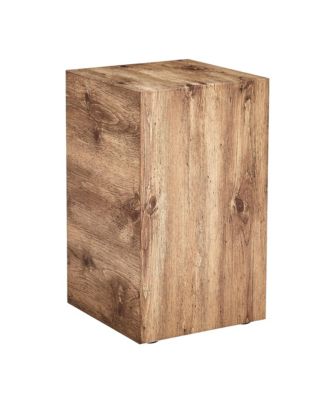 Modern MDF Coffee Table with Stylish Woodgrain, 11.8 x 11.8 x 19.6 inch