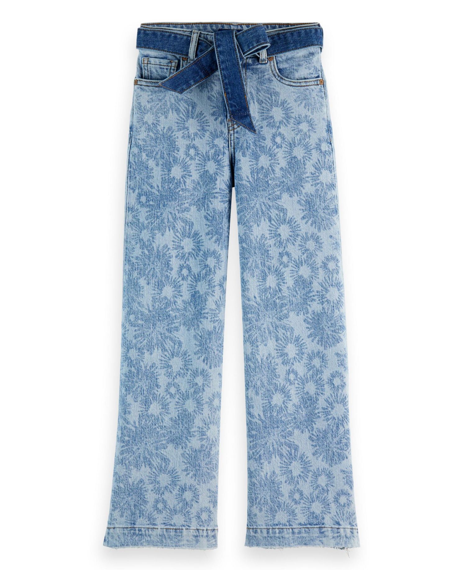 Little and Big Girls The Wave Wide Leg Jeans