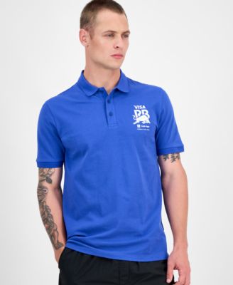 Hugo Boss - Men's Core Fanwear Relaxed Fit Short Sleeve Sponsor Logos Polo Shirt