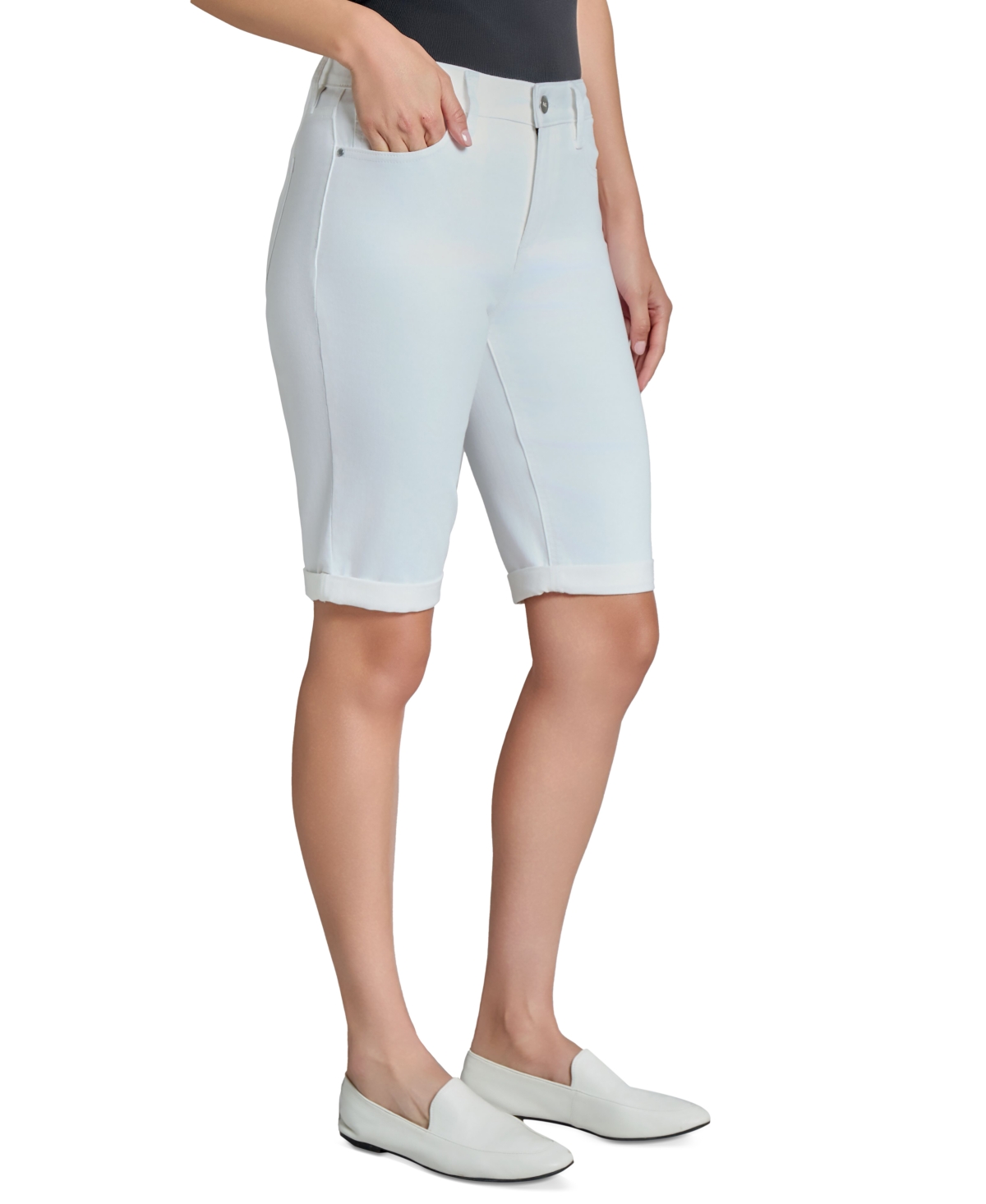 Shop Jones New York Petite Lexington Bermuda Jean Shorts
