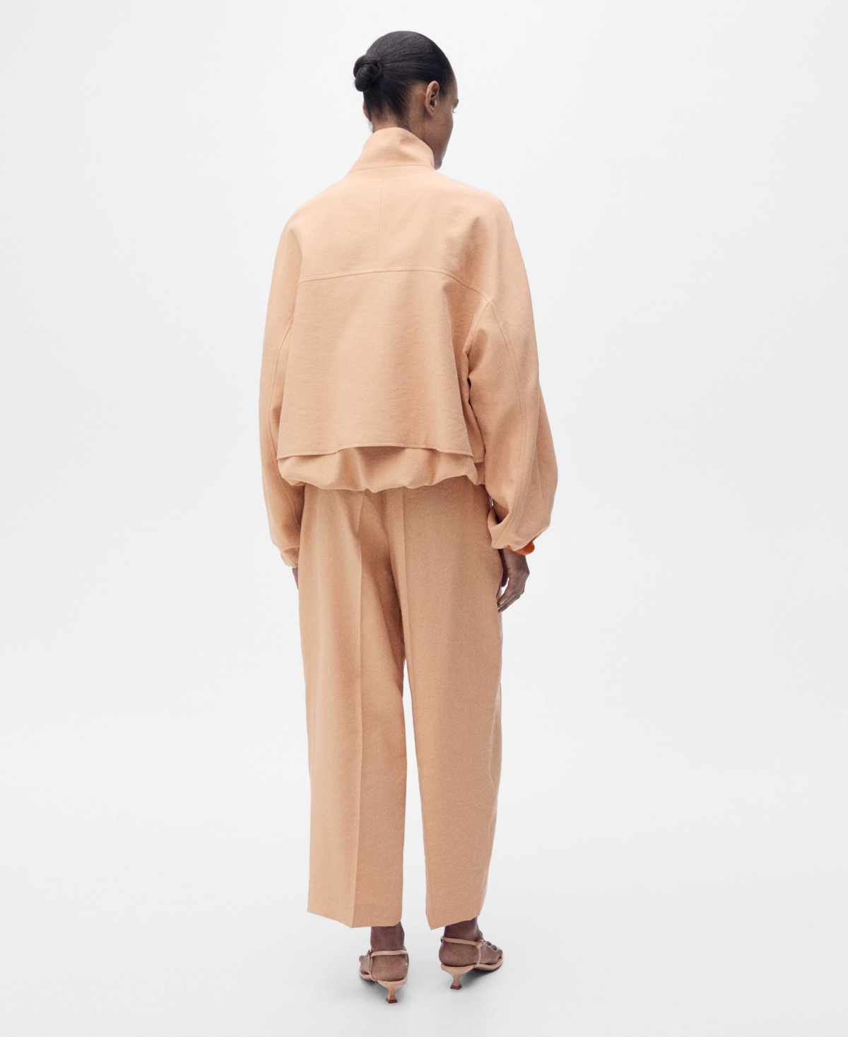 Shop Mango Women's Pleated Straight-fit Lyocell Pants