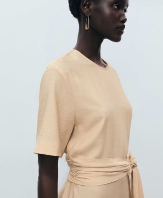 Women's Straight-Fit Short-Sleeved Jumpsuit