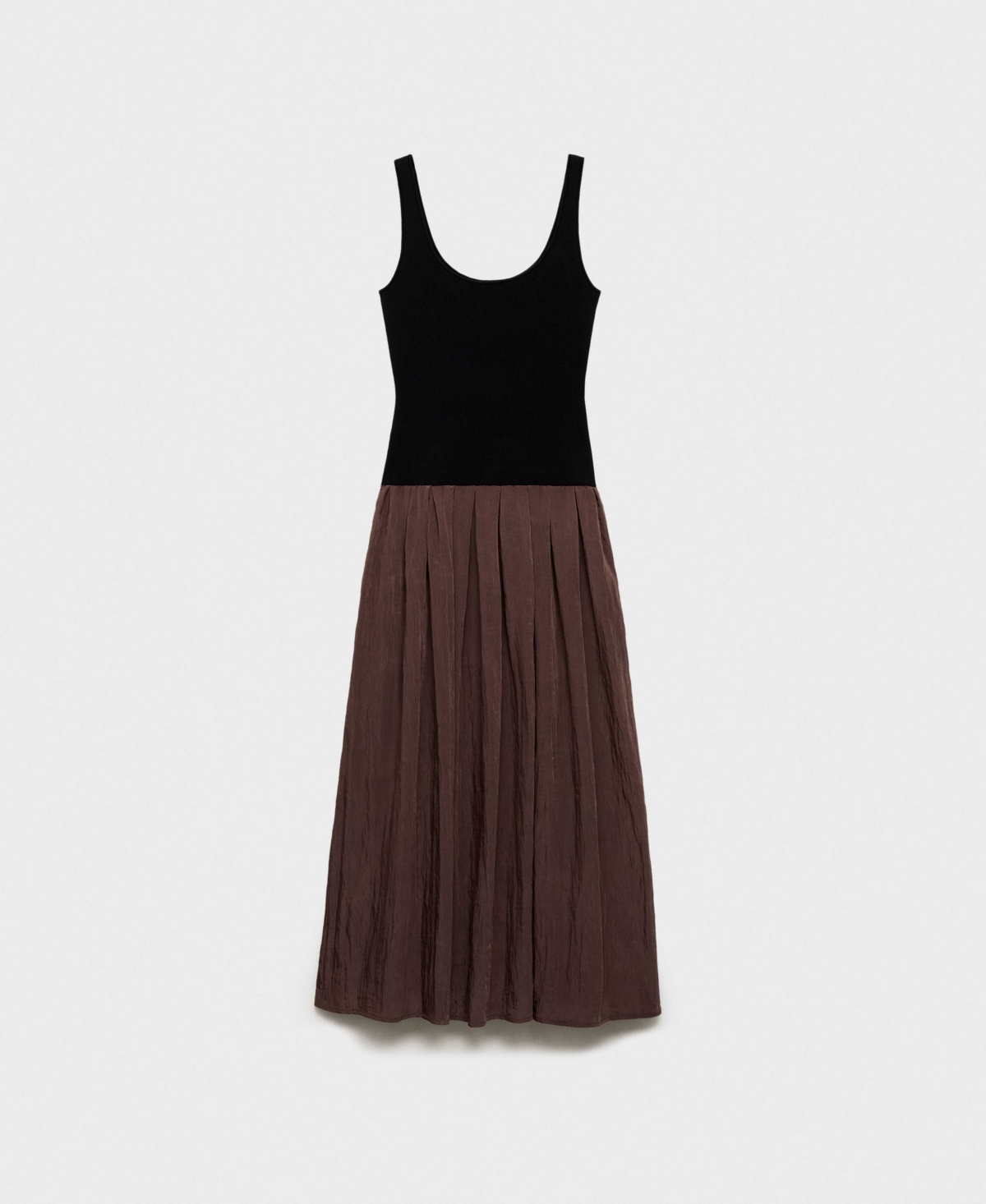 Shop Mango Women's Combined Fabric A-line Dress