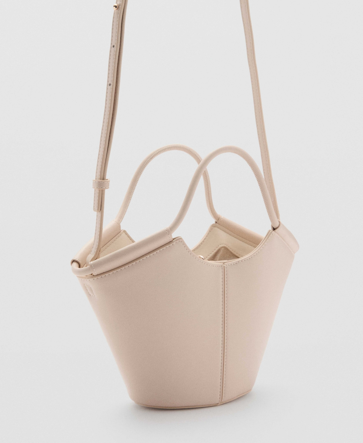 Mango Women's Mini Shopper-Style Shoulder Bag