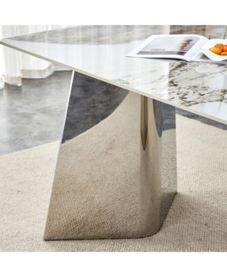 Streamdale Pandora Patterned Dining Table with Butterfly Legs (63"x31.5x30")