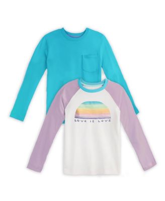 Toddler Fair Trade Organic Cotton Long Sleeve T-Shirts, 2-pack