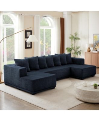Streamdale Chenille U-Sofa Minimalist Sectional Sofa
