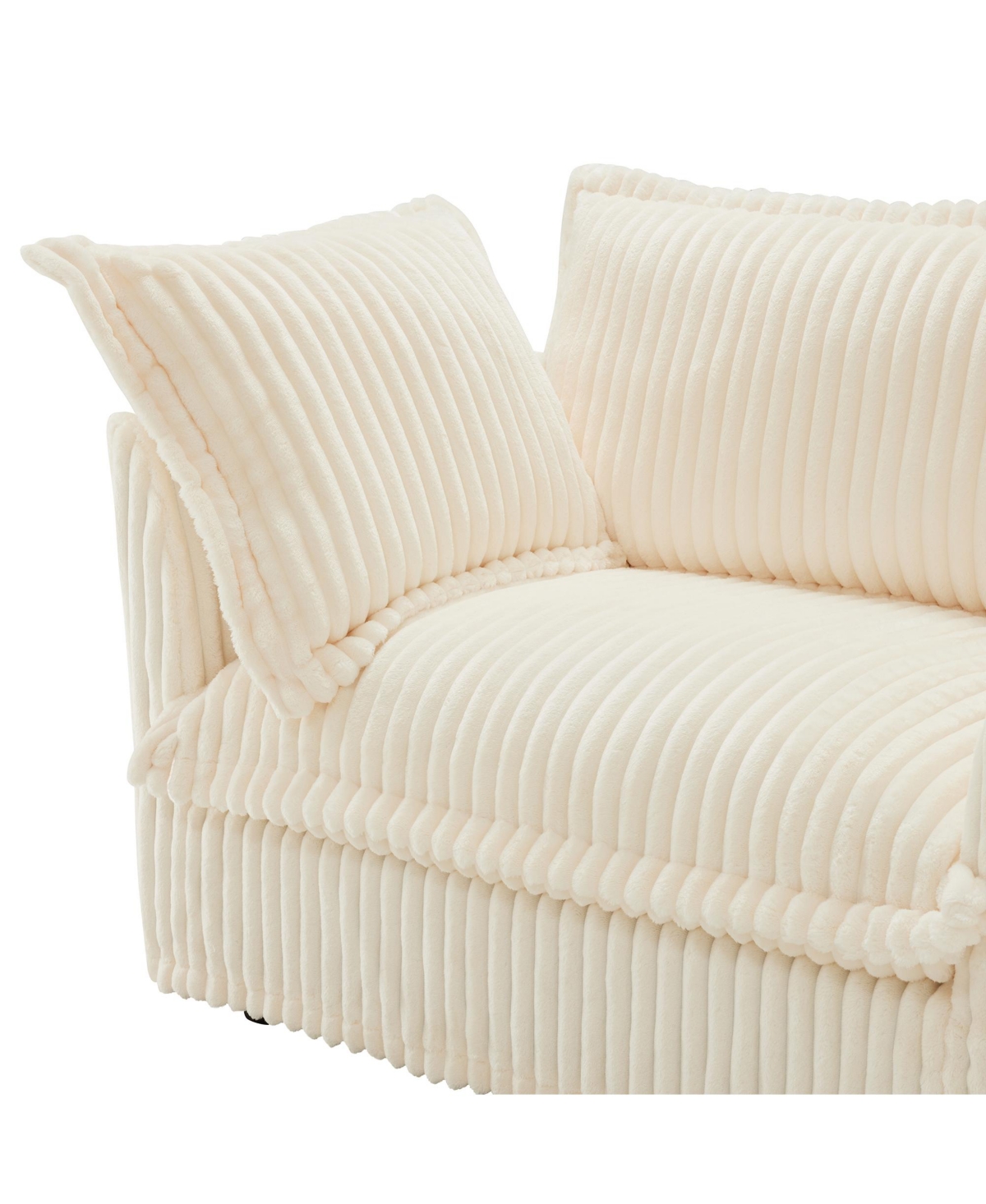 Streamdale Furniture 2-Seat Slipcovered Sofa with Detachable Cover & Deep Cushions