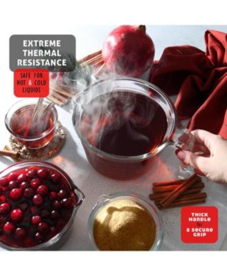 Borosilicate Glass 6-Piece Liquid Measuring Cup Set – Dishwasher, Microwave & Oven Safe