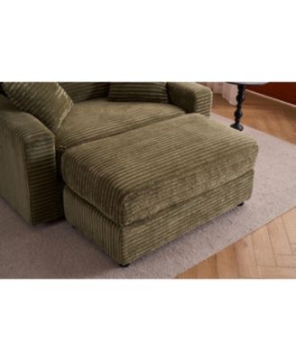 Streamdale Comfy Sleeper Chair with Ottoman