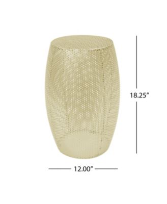 Round Metal Hollow Side Table