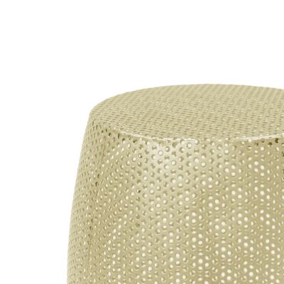 Round Metal Hollow Side Table