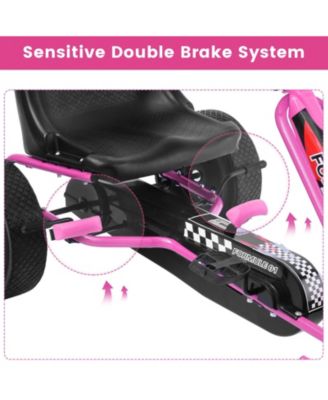 4 Wheels Kids Ride On Pedal Powered Bike Go Kart Racer Car Outdoor Play Toy