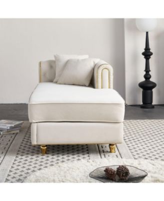 Streamdale 67'' Velvet Chaise Lounge with Pillows