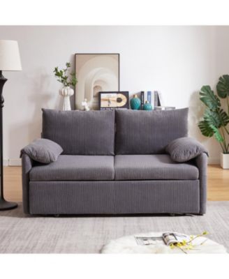 Streamdale 64.5" 3-in-1 Sleeper Sofa with Pullout Bed, Pillows, Pockets