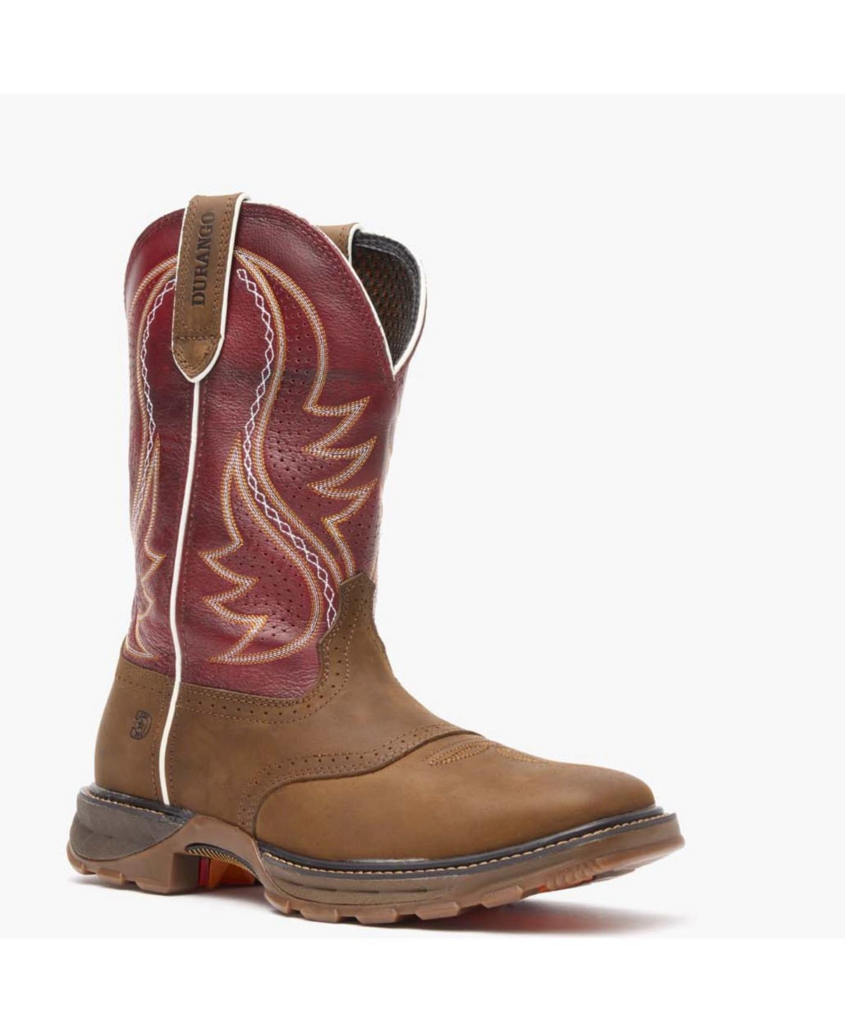 Men's Maverick Xp Ventilated with InsulKul Work Boot - Briar brown and crimson red
