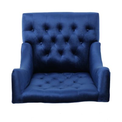 Streamdale Contemporary Wingback Chair with Diamond Stitching and Birch Wood Legs