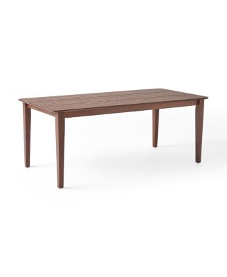 Streamdale Farmhouse Dining Table With Slatted Top And Square Legs