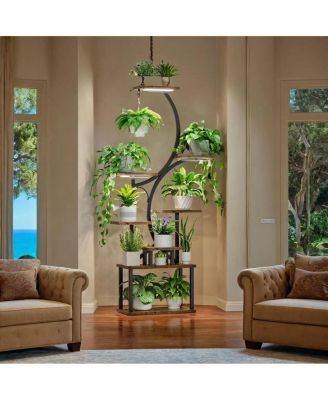 61"  Metal 8-Tier Grow Light Plant Stand