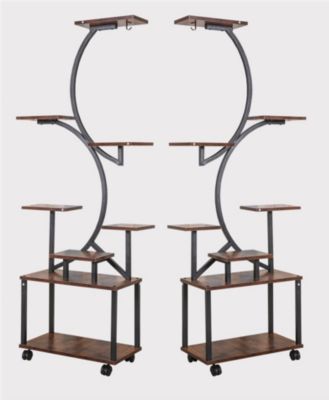 61"  Metal 8-Tier Grow Light Plant Stand