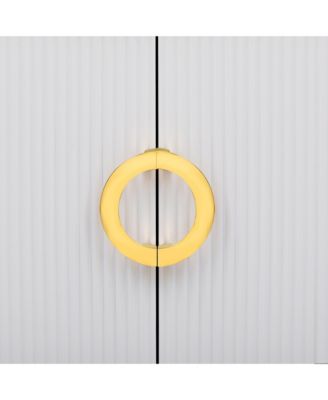 Modern TV Stand - 80 Inch TV Console with Drawers & Cabinet