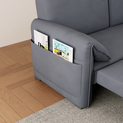 Streamdale 63" Velvet Multifunctional Sofa Bed (3-in-1)