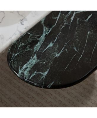 1Pc MDF Faux Marble Top, Gold Metal Legs, Mid-Century Style Coffee Table