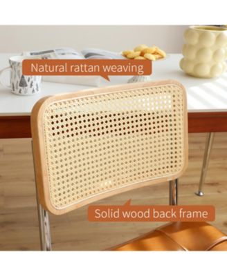  Modern Breuer Dining Chairs (Brown, Set of 2)